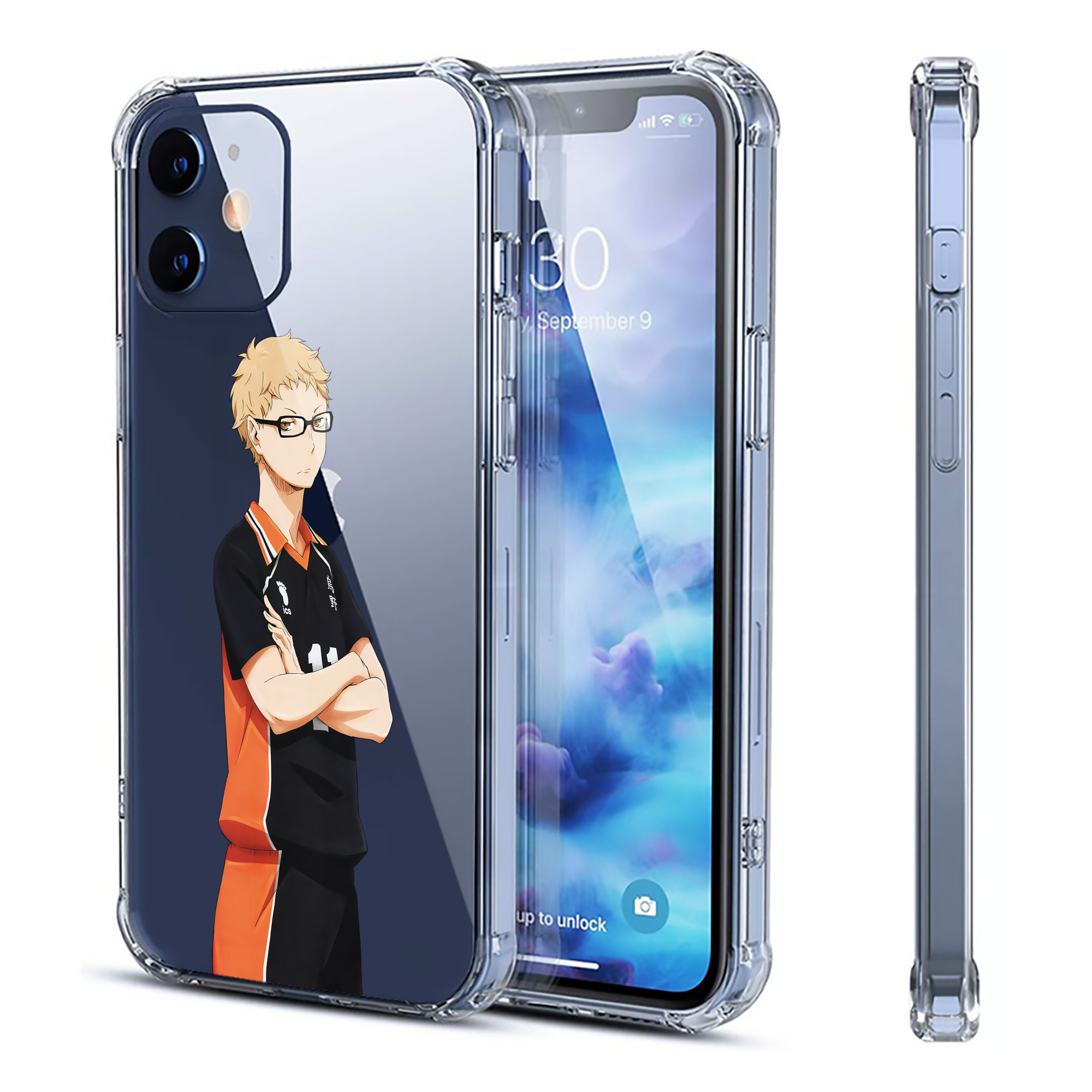 （画像用） ハイキュー!! Haikyu!! 【iPhone 12シリーズ対応】透明スマホケース（クリアソフトケース）